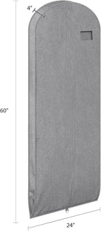 Univivi Garment Bags for Hanging Clothes, 60 Inch Suit Cover Bags for Closet - Image 2