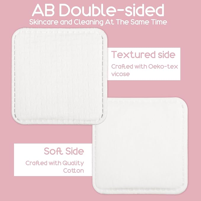 240 Count Large Cotton Pads, Makeup Remover Pads Square Disposable Cotton Soft - Image 7