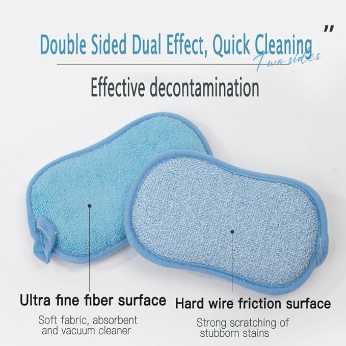 Dish Sponge Kitchen Sponges, Scrub Sponges, Double Sided Cleaning, Non Scratch - Image 4