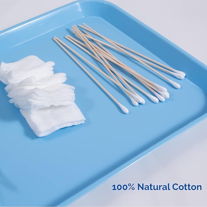 JMU 6 Inch Medical Cotton Tipped Applicators, 10000 Non-sterile Natural Cotton - Image 3