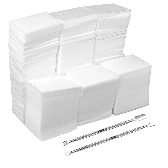 Eyxformula 1000 Pcs Lint Free Nail Wipes Gel Polish Remover Pads by eyxformula