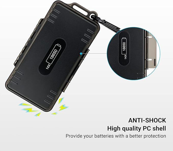 JJC 14 Slots 18650 Battery Case - Image 2