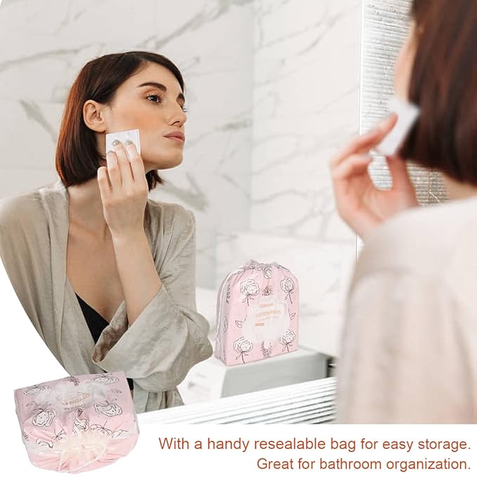 Cotton Pads, Facial Lip & Eye Makeup Remover Pads, 100% Pure Cotton Effective - Image 4