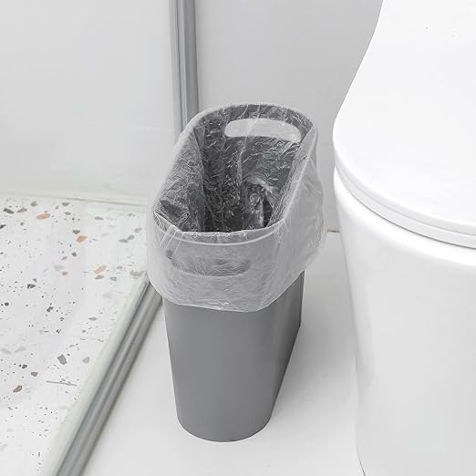 rejomiik Small Trash Can, Slim Garbage Can Plastic Waste Basket - Image 4