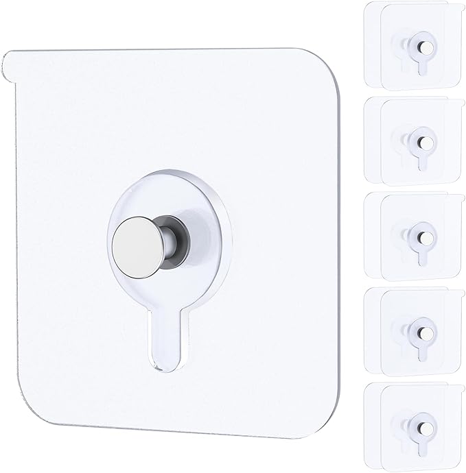 Uniclife 10 Pcs Self Adhesive Picture Hooks 33 Max lbs Load No Drill Screw by UnicLife