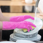 ForPro Natural Rubber Gloves, 6 Pairs Reusable Multi-Purpose Household Cleaning - Image 6