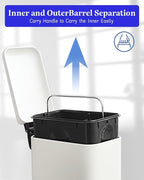 JM.YIPENG Bathroom Rubbish Bin, 5 Litre Cosmetic Bin, Small Waste Bin - Image 6