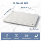 Stone Dish Drying Mats for Kitchen Counter 15.7"x 11.8" Quick Dry Stone Drying - Image 4