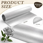 Yaocom 1 Roll Aluminum Metal Crafts DIY Foil 12 Inch x 20 ft x 0.1 mm Thick - Image 2