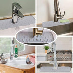 Silicone Faucet Sink Mat Sink Splash Guard, Sink Drain Pad Behind Faucet - Image 2