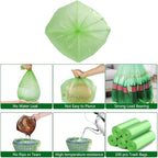 Biodegradable Trash Bags 4-6 Gallon, Extra Thick Small Trash Bag Recycling - Image 2