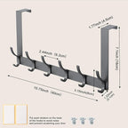 BOOMIBOO Over The Door Hooks, Sturdy Door Hanger, Towel Rack Towel Hooks - Image 4