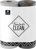 Fantasticlean Microfiber Cleaning Cloth Roll -60 Pack, Tear Away Microfiber by Fantasticlean
