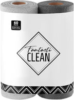 Fantasticlean Microfiber Cleaning Cloth Roll -60 Pack, Tear Away Microfiber by Fantasticlean