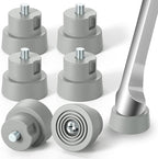 6-Pack Door Stopper Replacement Rubber Tips, Heavy Duty Kickdown Door Stop Tips by Ancable