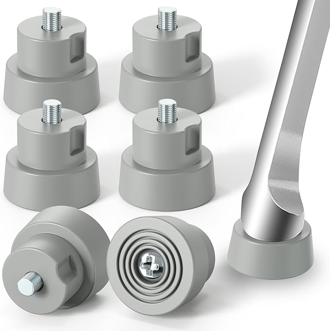 6-Pack Door Stopper Replacement Rubber Tips, Heavy Duty Kickdown Door Stop Tips by Ancable