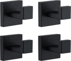 Towel Hooks for Bathrooms, Matte Black Towel Hook for Kitchen Bathroom by Delarkusi