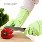 Alimat PluS 3 Pack Reusable Cleaning Gloves Latex Free, Dishwashing Rubber - Image 3
