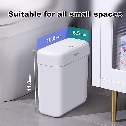 JOYBOS Bathroom Trash Can with Lid, 3 Gallon Small Garbage Can, 10L Dogproof - Image 6