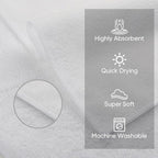 HOMEXCEL Microfiber Washcloths 12 Pack, Highly Absorbent and Soft Face Towel - Image 2