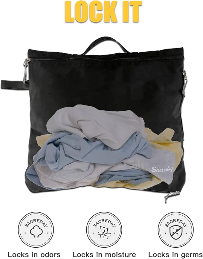 Mesh Laundry Bag Travel Bags-Small Hanging Wash Delicates Reusable Dirty Bag - Image 3