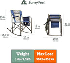 SUNNYFEEL Camping Directors Chair, Heavy Duty,Oversized Portable Folding Chair with Side Table, Pocket for Beach, Fishing,Trip,Picnic,Lawn,Concert Outdoor Foldable Camp Chairs - Image 3