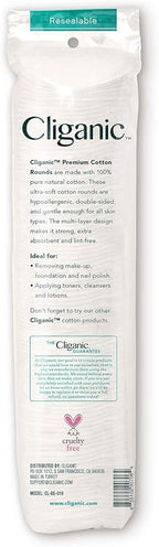 Cliganic Premium Cotton Rounds for Face Makeup Remover Pads, Hypoallergenic - Image 6