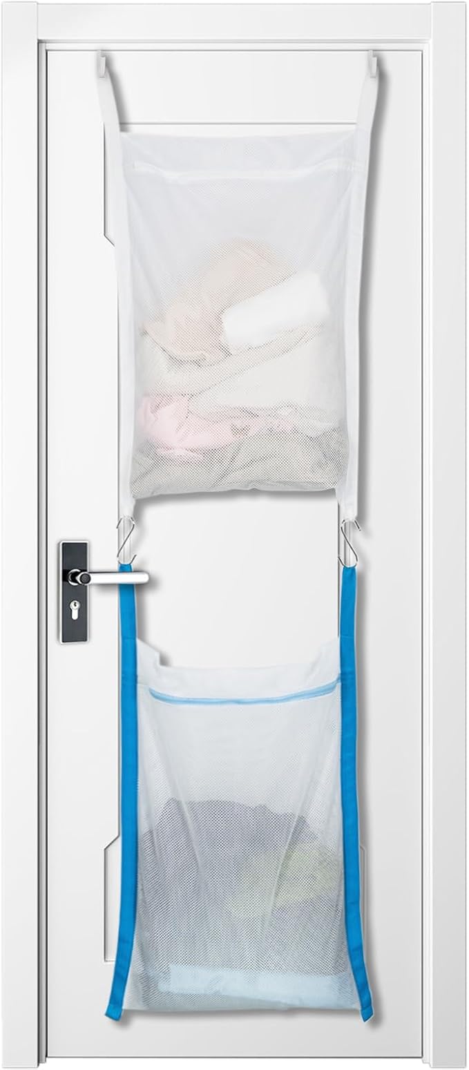 Over Door Large Mesh Laundry Hamper Bag by Unknown