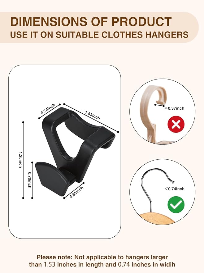 Smartor Clothes Hanger Connector Hooks 60 Pack, Closet Storage and Organization - Image 8