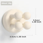 4 pcs Silicone Toothbrush Holder Multi-Function Hook Waterproof self Adhesive - Image 3