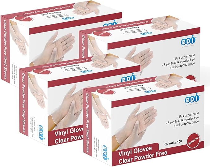 EDI Disposable Vinyl Gloves by EDI
