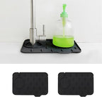 2-Pack Bytelive Silicone Sink Mat, Mini Sink Splash Guard and Soap Sponge Holder by BYTELIVE