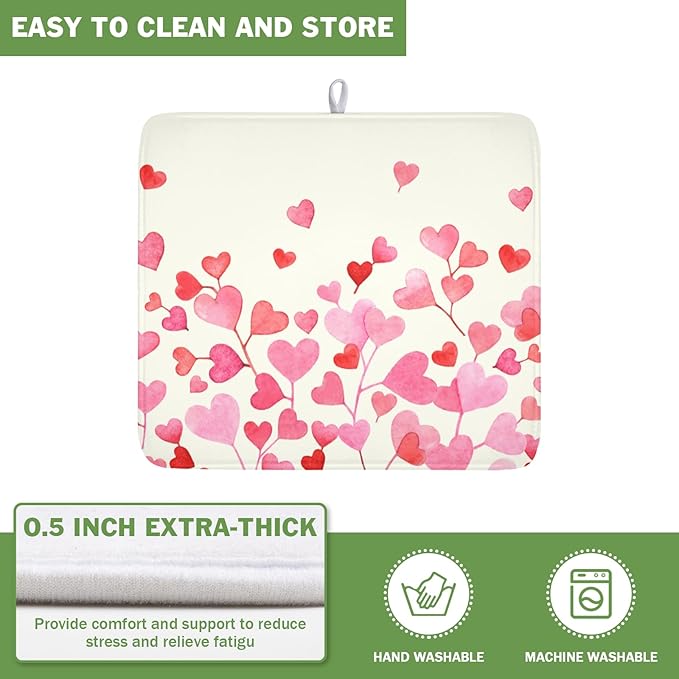 Valentine's Day Dish Drying Mat - Image 5