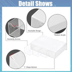BTSKY 1 Pack White Acrylic Battery Storage Organizer - Image 8