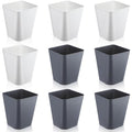 Hoolerry 9 Pieces Garbage Can 2 Gallon Small Trash Cans Bulk Bathroom Trash Bin by Hoolerry