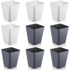 Hoolerry 9 Pieces Garbage Can 2 Gallon Small Trash Cans Bulk Bathroom Trash Bin by Hoolerry