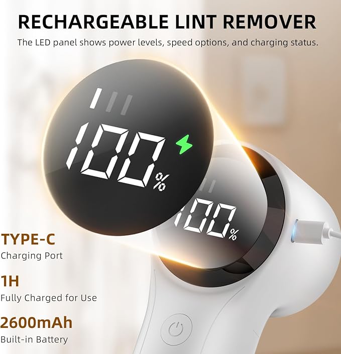 Fabric Shaver, Electric Lint Remover, Rechargeable Lint Shaver, Household - Image 3