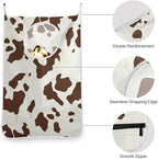 Hanging Laundry Hamper with Stainless Steel Hooks, Oxford Fabric Printing Door - Image 5