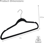 Simplify Slim Velvet Clothes Hangers | 25 Pack | Non-Slip | Shirts | Suit | - Image 5