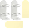 2 Pack Electric Toothbrush Holders Stick on The Wall Electric Metal Tooth by Dephnes