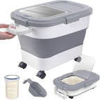 HOYTAMDA 20-30Lbs Rice Container, Collapsible Airtight Food Storage Containers by HOYTAMDARHOMESTORAGE