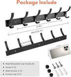 Coat Rack Wall Mount, Coat Hook Wall Mount, Wall Hooks - Image 2