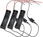 3.7V 18650 Battery Holder 3PCS Single Slot 18650 Battery Case Box by FMHXG