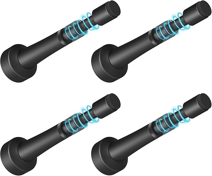 4Pcs Adjustable Door Stopper, 3.07-4.45in Aluminum Door Stoppers by brieieziy