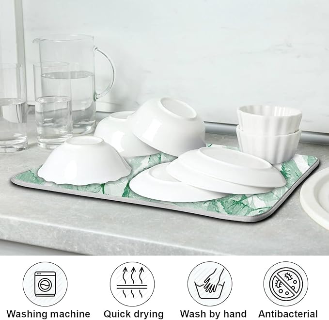 Absorbent Dish Drying Mat for Kitchen Counter - Image 7