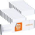 Lifewit 18 Pack Drawer Dividers 4" High 28-43.5cm/11-17" Adjustable Drawer by Lifewit
