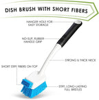 Dish Brush Set of 3 with Water Bottle Brush, Dish Scrub Brush and Scrubber Brush - Image 6