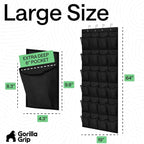 GORILLA GRIP Over the Door Shoe Organizer, 24 Extra Large Breathable Mesh - Image 7