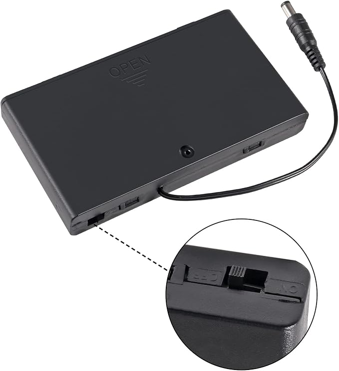 2Pcs 8 Slots AA Battery Holder Case Box 8 x 12V Battery Storage Box Battery - Image 4