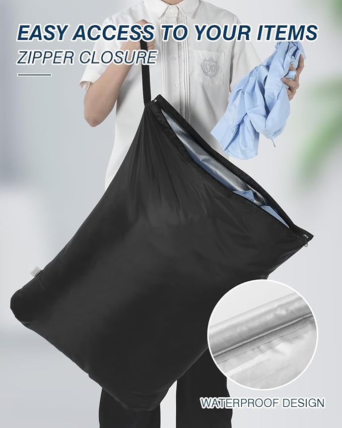 OTraki 2Pcs Large Laundry Bags 24x32 inch Wet Dry Bag Reusable Waterproof Bag - Image 3